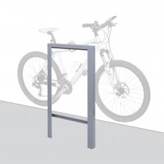 Fahrradbügel HWC-J74 Fahrradständer Anlehnbügel, verzinkter Karbonstahl Outdoor-pulverbeschichtet 115x60x6cm ~ grau
