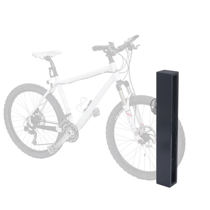Fahrradbgel HWC-J80, Fahrradstnder Anlehnbgel, verzinkter Stahl Outdoor-pulverbeschichtet 87x10x13cm ~ anthrazit