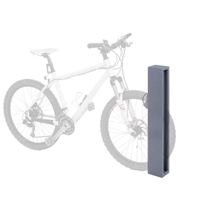 Fahrradbgel HWC-J80, Fahrradstnder Anlehnbgel, verzinkter Stahl Outdoor-pulverbeschichtet 87x10x13cm ~ grau