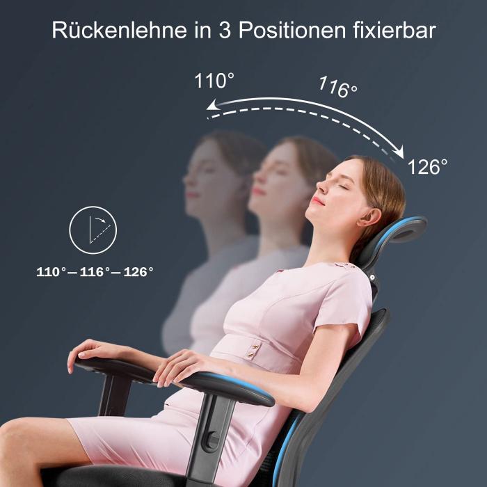 Brostuhl HWC-J86, Schreibtischstuhl, ergonomisch, verstellbare Lordosensttze 150kg belastbar ~ ohne Fusttze, orange