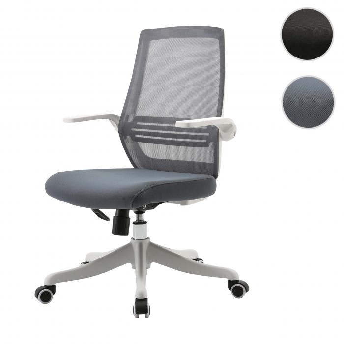 SIHOO Moderner ergonomischer Brostuhl, Schreibtischstuhl, atmungsaktiv, Taillensttze, anhebbare Armlehne ~ grau