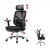 Bürostuhl HWC-J92, Schreibtischstuhl, ergonomisch, verstellbare Lordosenstütze und Armlehne ~ schwarz