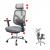SIHOO Bürostuhl Schreibtischstuhl, ergonomisch, verstellbare Lordosenstütze und Armlehne ~ grau