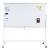 Whiteboard HWC-C85, Magnettafel Memoboard Pinnwand, mobil rollbar inkl. Zubehr ~ 180x100cm