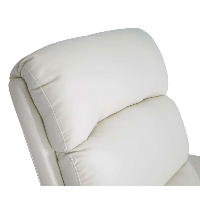 Fernsehsessel HWC-J96, Relaxsessel Sessel Liegesessel, Liegefunktion verstellbar Kunstleder ~ creme-wei