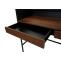 Schreibtisch HWC-J79, Brotisch Computertisch Arbeitstisch, Schublade 120x50cm Holz Metall ~ Walnuss-Optik
