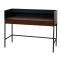 Schreibtisch HWC-J79, Brotisch Computertisch Arbeitstisch, Schublade 120x50cm Holz Metall ~ Walnuss-Optik