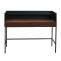 Schreibtisch HWC-J79, Brotisch Computertisch Arbeitstisch, Schublade 120x50cm Holz Metall ~ Walnuss-Optik