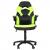 Bürostuhl HWC-K13, Drehstuhl Gamingstuhl, ergonomisch, verstellbare Armlehne, Kunstleder ~ schwarz-grün