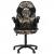 Bürostuhl HWC-K13, Drehstuhl Gamingstuhl, ergonomisch, verstellbare Armlehne, Kunstleder ~ camouflage-schwarz