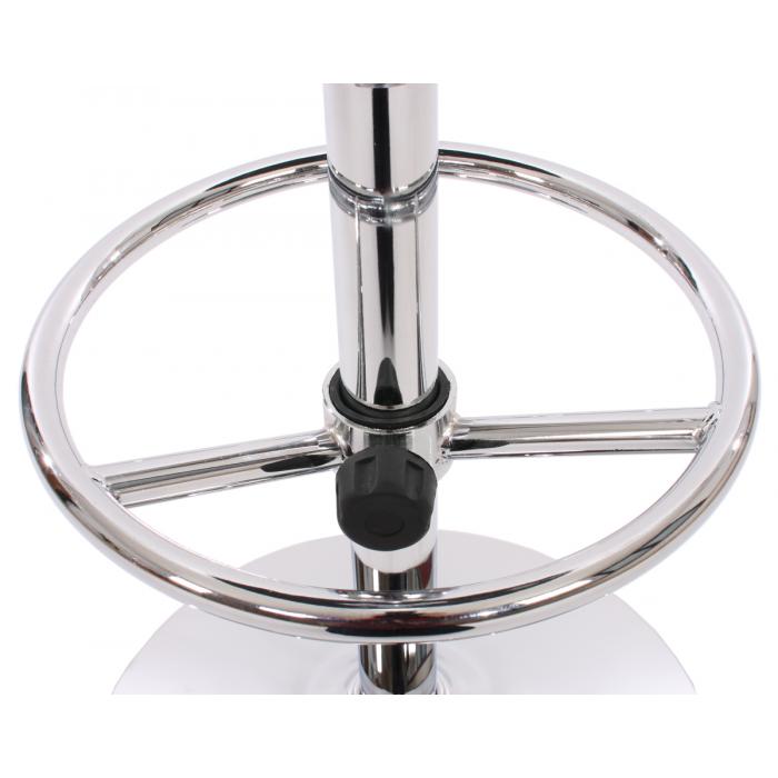 Bartisch Stehtisch Bistrotisch Chicago mit Fuablage, quadratisch 110x63x63cm MVG-zertifiziert ~ schwarz