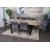 Esszimmer-Set HWC-K16, 4er-Set Stuhl+Sitzbank Esszimmergruppe Sitzgruppe Esszimmergarnitur, Samt Metall ~ dunkelgrau