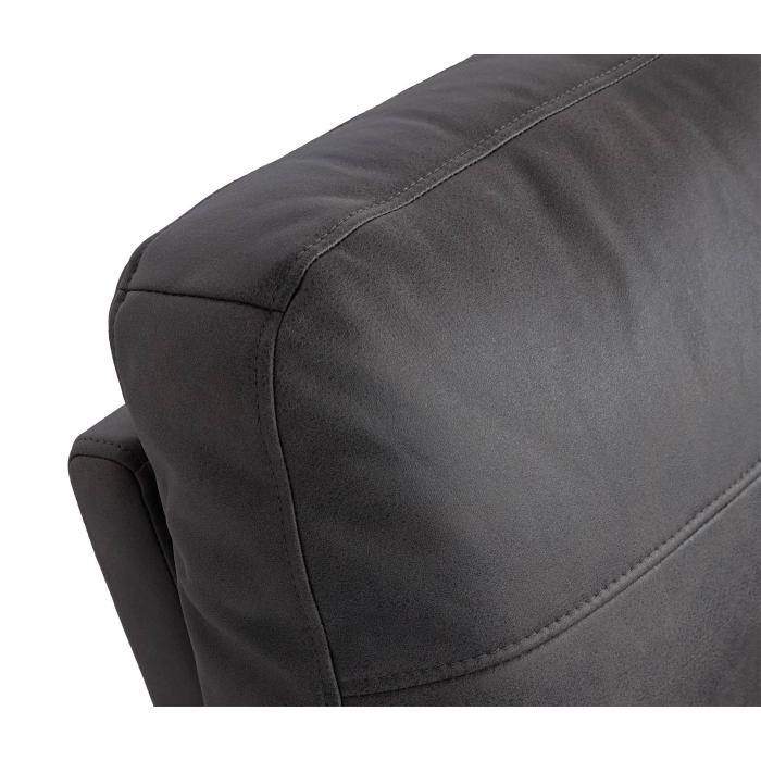 2er Kinosessel HWC-K17, Relaxsessel Fernsehsessel Sofa, Nosagfederung Getrnkehalter Fach ~ Stoff/Textil dunkelgrau