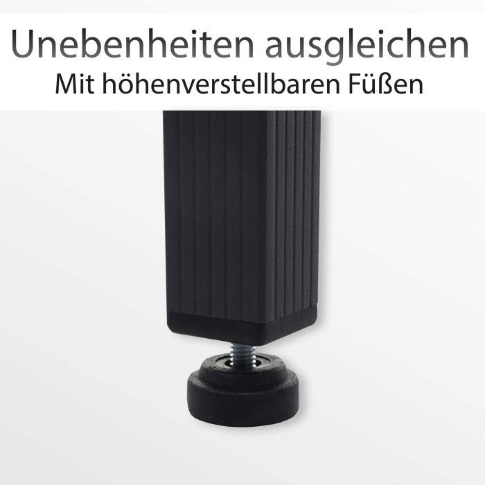 Verkleidung fr Klimaanlage/Wrmepumpe HWC-K58, Abdeckung Schutzgitter Pflanzenregal, Metall 80x90x39cm ~ braun