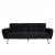 Sofa HWC-K19, Couch Schlafsofa Gstebett Bettsofa Klappsofa, Nosagfederung Schlaffunktion 203cm ~ Samt schwarz