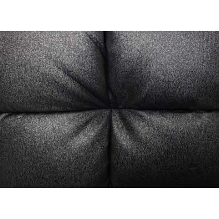 Sofa HWC-K21, Klappsofa Couch Schlafsofa, Nosagfederung Schlaffunktion Liegeflche 181x107cm ~ Kunstleder, schwarz