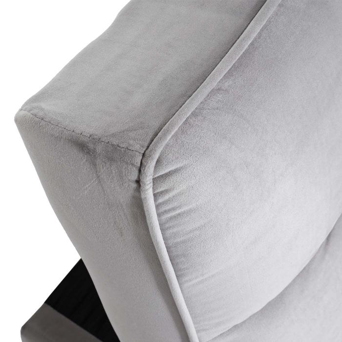 Sofa HWC-K21, Klappsofa Couch Schlafsofa, Nosagfederung Schlaffunktion Liegeflche 181x107cm ~ Samt, grau