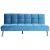 Sofa HWC-K21, Klappsofa Couch Schlafsofa, Nosagfederung Schlaffunktion Liegefläche 187x107cm ~ Samt, blau
