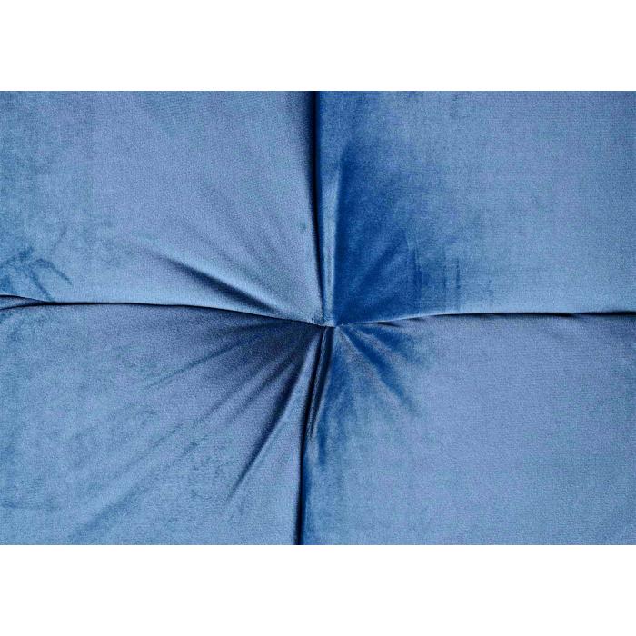 Sofa HWC-K21, Klappsofa Couch Schlafsofa, Nosagfederung Schlaffunktion Liegeflche 181x107cm ~ Samt, blau