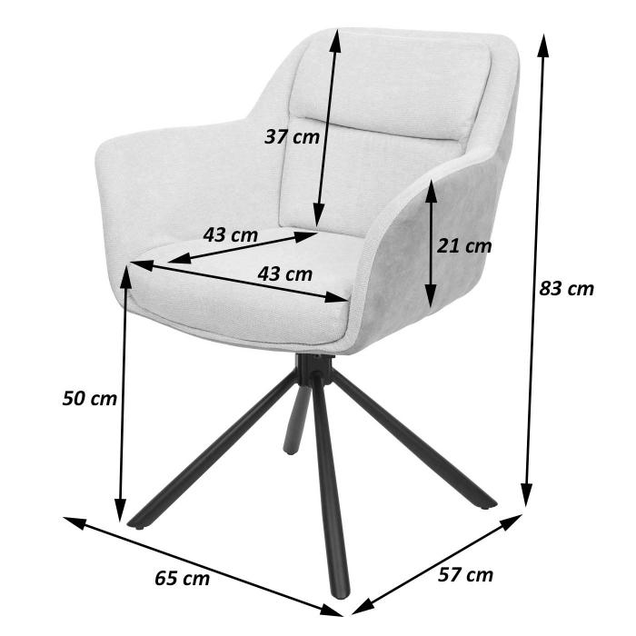 6er-Set Esszimmerstuhl HWC-K33, Kchenstuhl Stuhl, drehbar Auto-Position, Stoff/Textil ~ Wildleder-Optik braun