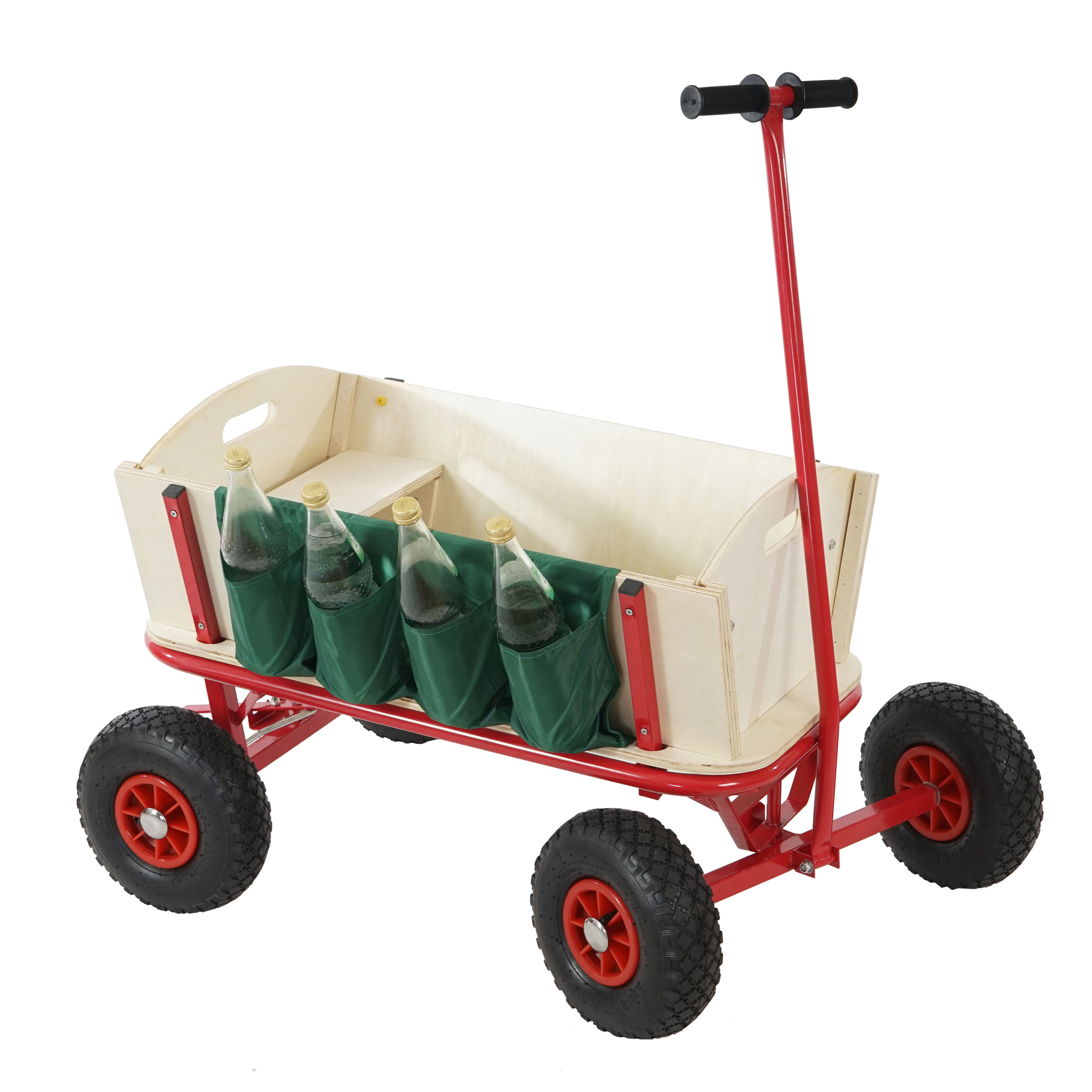 Handwagen Bollerwagen Leiterwagen 72 cm Holz für Kinder 