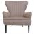 Lounge-Sessel HWC-K37, Cocktailsessel Polstersessel Sessel, Samt (280g/m) ~ taupe