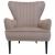 Lounge-Sessel HWC-K37, Cocktailsessel Polstersessel Sessel, Samt ~ taupe