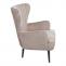 Lounge-Sessel HWC-K37, Cocktailsessel Polstersessel Sessel, Samt (280g/m) ~ taupe