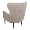 Lounge-Sessel HWC-K37, Cocktailsessel Polstersessel Sessel, Samt (280g/m) ~ taupe
