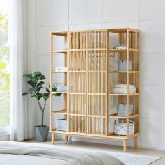 Kleiderstnder HLO-PX25 185x140x45cm ~ Bambus