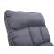 Schaukelstuhl HWC-K40, Schaukelsessel Schwingstuhl Relaxsessel, Liegefunktion Metall ~ Stoff/Textil dunkelgrau