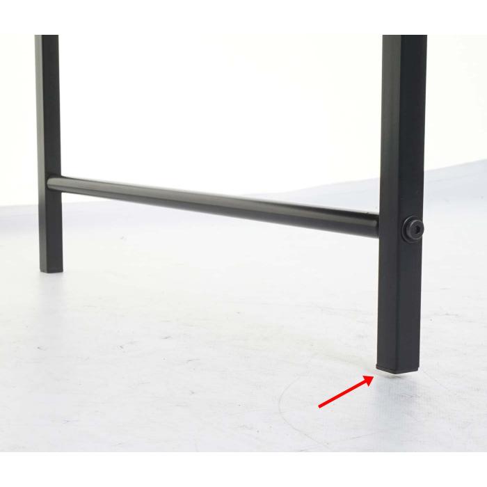 Esszimmerstuhl HWC-K40, Stuhl Polsterstuhl, 160kg belastbar Rckenlehne verstellbar Metall ~ Stoff/Textil dunkelbraun