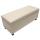 Aufbewahrungs-Truhe Sitzbank Kriens, Leder + Kunstleder, 112x45x45cm ~ creme