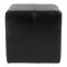 2er-Set Sitzwrfel Hocker Sitzhocker Onex, Leder + Kunstleder, 36x36x36cm MVG-zertifiziert ~ schwarz