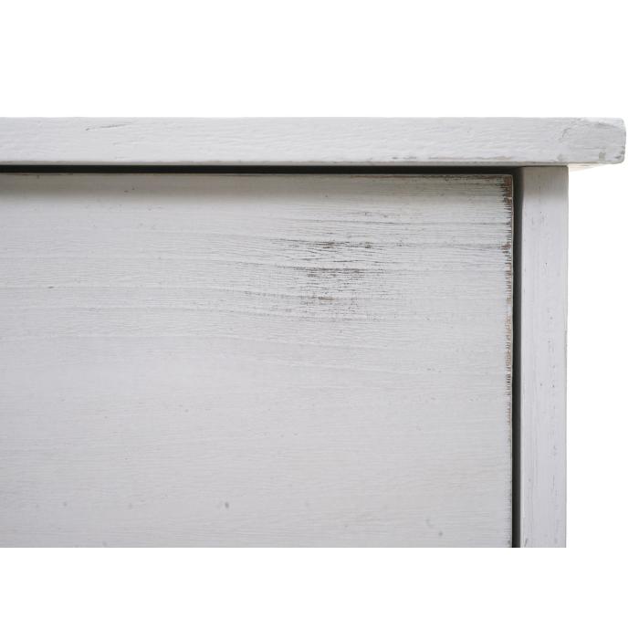 Schuhkipper HWC-K45, Schuhschrank Schuhregal, 81x60x25cm 2 Klappen, MDF aus Paulownia ~ shabby wei