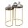 2er-Set Beistelltisch HWC-K46, Kaffeetisch Nachttisch Loungetisch, Marmor-Optik MDF ~ schwarz-gold 2er-Set Beistelltisch HWC-K46, Kaffeetisch Nachttisch Loungetisch, Marmor-Optik MDF ~ schwarz-gold