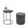 2er-Set Sitzhocker und Beistelltisch HWC-K48, Kaffeetisch Tisch Hocker, MVG-zertifiziert MDF Metall Kunstleder ~ schwarz 2er-Set Sitzhocker und Beistelltisch HWC-K48, Kaffeetisch Tisch Hocker, MVG-zertifiziert MDF Metall Kunstleder ~ schwarz