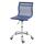 Brostuhl HWC-K53, Drehstuhl Schreibtischstuhl Computerstuhl, Netzbezug Stoff/Textil ~ blau