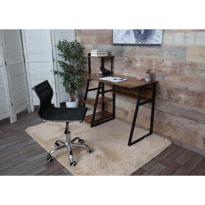 Brostuhl HWC-K53, Drehstuhl Schreibtischstuhl Computerstuhl, Netzbezug Stoff/Textil ~ schwarz