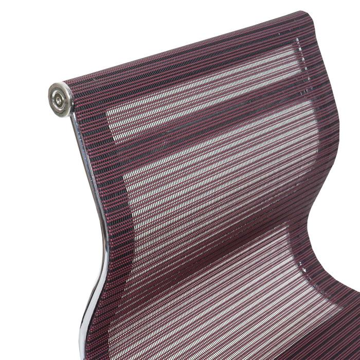 Brostuhl HWC-K53, Drehstuhl Schreibtischstuhl Computerstuhl, Netzbezug Stoff/Textil ~ weinrot