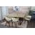 6er-Set Esszimmerstuhl HWC-A47b, Küchenstuhl Stuhl, Retro-Design Holz Bugholz Kunstleder ~ creme