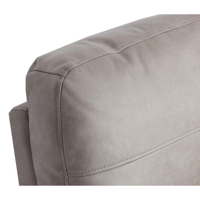 2er Kinosessel HWC-K17, Relaxsessel Fernsehsessel Sofa, Nosagfederung Getrnkehalter Fach ~ Stoff/Textil hellgrau