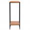 Blumentisch HWC-K71, Blumenregal Beistelltisch Pflanzregal, MVG-zertifiziert MDF Metall ~ naturfarben, 101cm