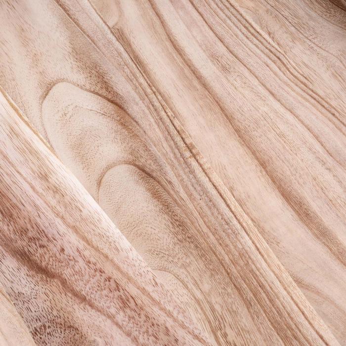 Beistelltisch HWC-K71, Kaffeetisch Couchtisch Tisch, MVG-zertifiziert Paulownia-Holz Metall 60x60x60cm ~ naturfarben