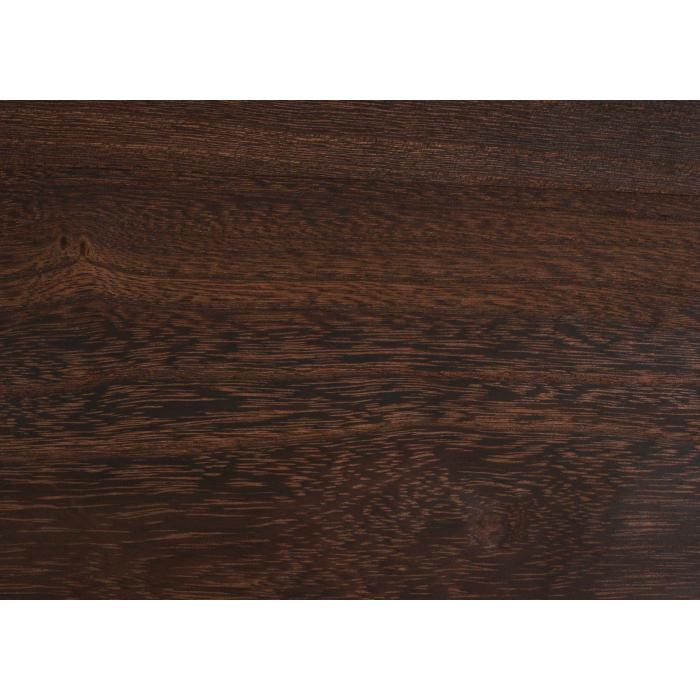 Couchtisch HWC-K71, Kaffeetisch Beistelltisch Tisch, Holz massiv Metall 46x110x60cm ~ dunkelbraun