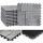 Steinfliese HWC-K70, Bodenfliese Steckfliese Balkon/Terrasse Naturstein, 11x je 30x30cm = 1m ~ dunkelgrau