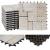 Steinfliese HWC-K70, Bodenfliese Steckfliese Balkon/Terrasse Naturstein, 11x je 30x30cm = 1m ~ wei