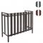 Verkleidung fr Klimaanlage/Wrmepumpe HWC-K58, Abdeckung Schutzgitter Pflanzenregal, Metall 80x90x39cm ~ braun