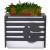 Alu Verkleidung fr Klimaanlage/Wrmepumpe HWC-K59, Abdeckung Schutzgitter Pflanzenregal, Metall 73x90x38cm ~ grau