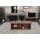 Wohnzimmerset aus TV-Rack, Sideboard, Kommode und Couchtisch HWC-K75, Schiebetr Staufcher, Industrial ~ braun